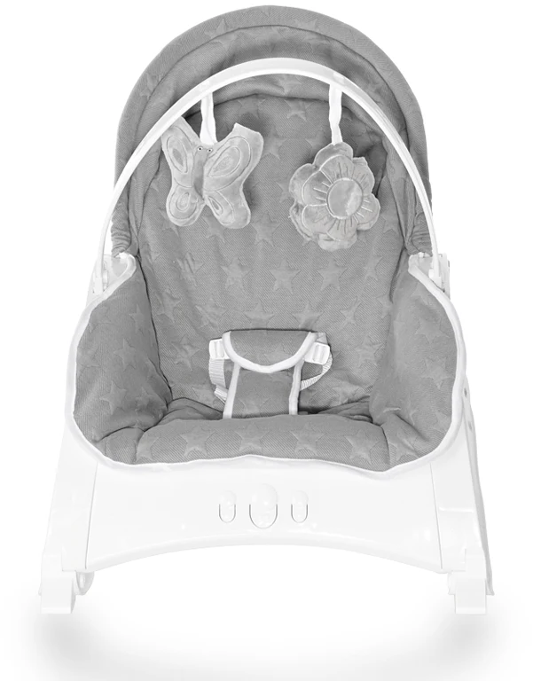 Шезлонг-гойдалка 3 в 1 Lorelli Alex With Table Cool Grey Stars